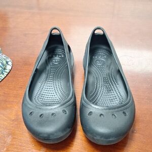 CROCS Black Ballet Flats - Slip-On Comfort